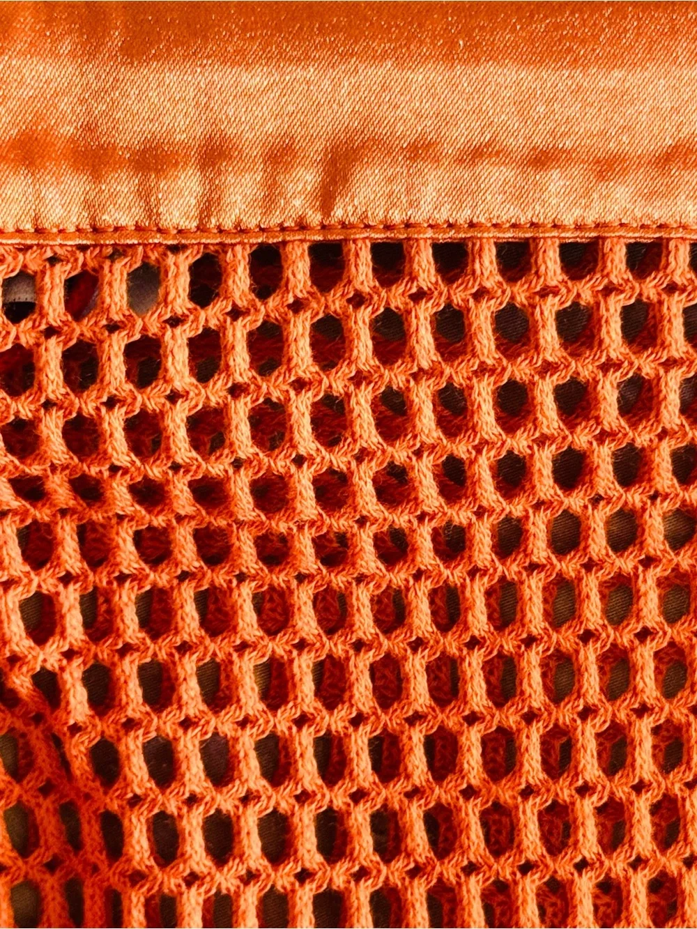 My Beachy Side Camelia Knit Fringe Skirt Cover Up Size Medium NWT Orange Flame
